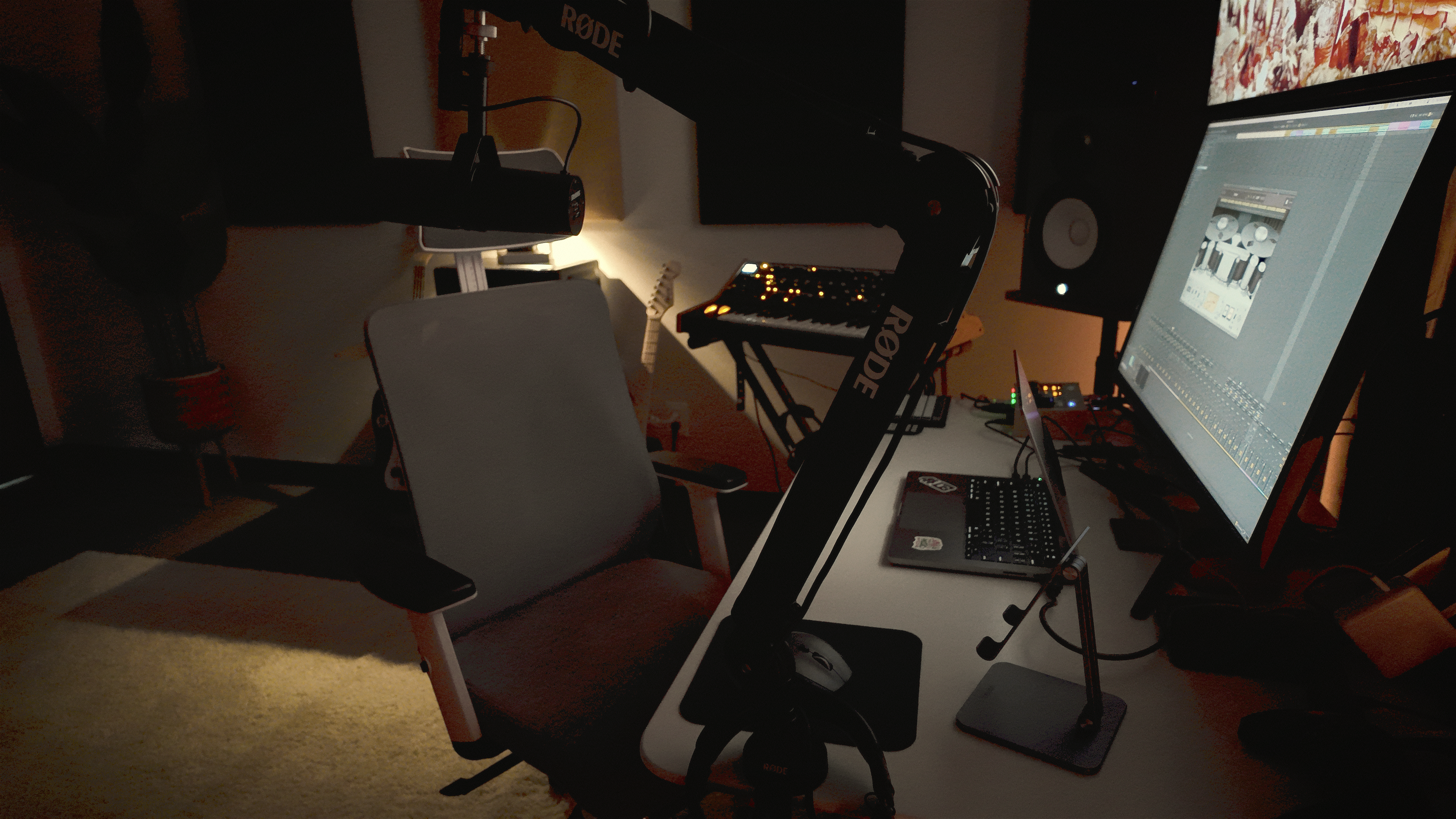Interior of MB Studio recording studio in Dallas